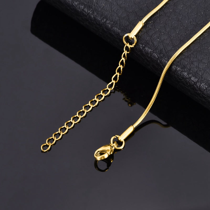 Snake Chain Necklace – Stainless Steel – Gold PVD Coating