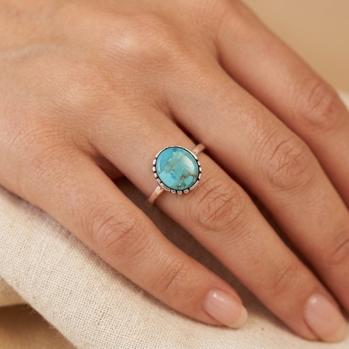 Turquoise Ring worn